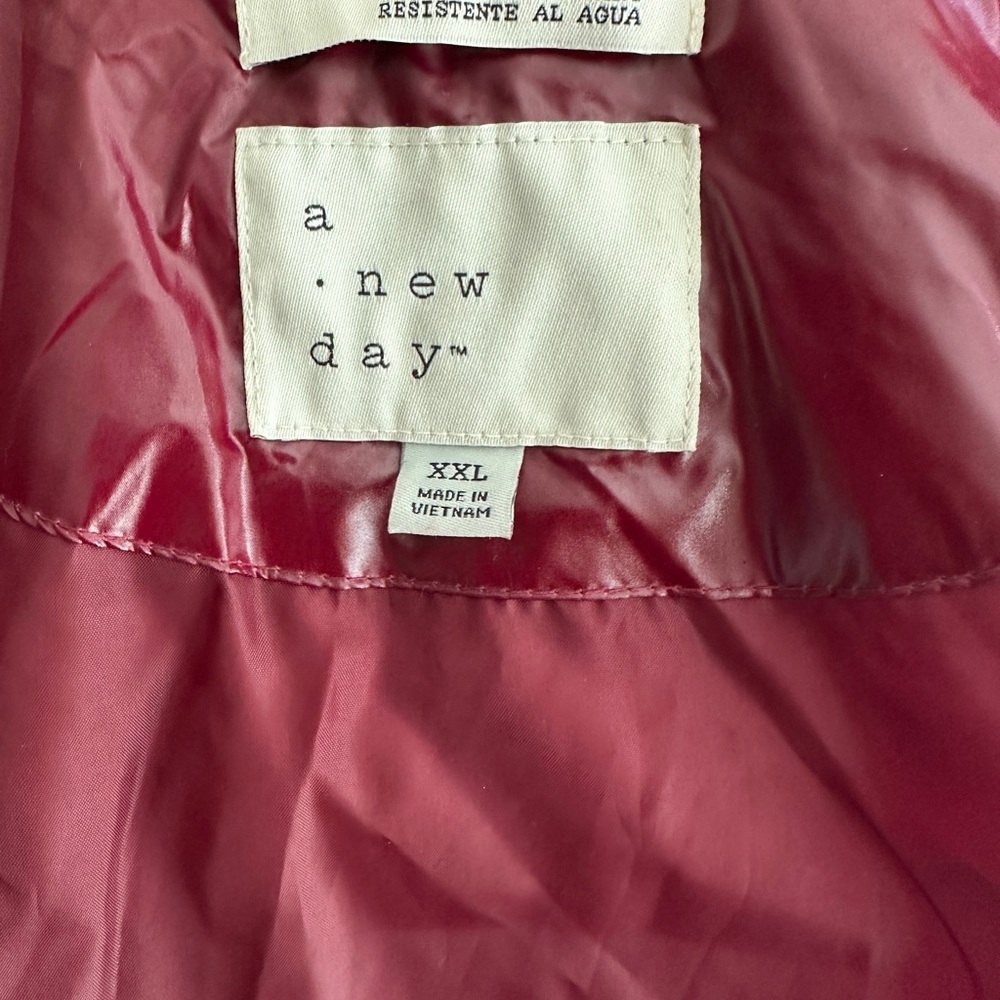 a new day Women's Burgundy Puffer Coat - Picture 10 of 10